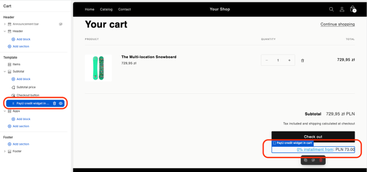shopify theme editor