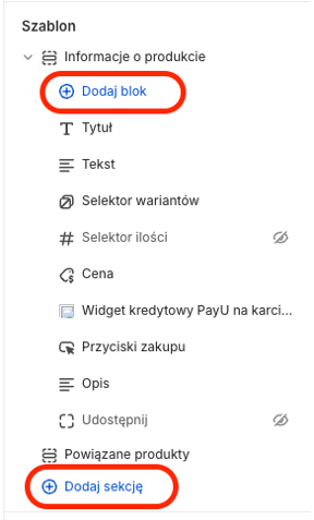 dodawanie szablonów do sklepu