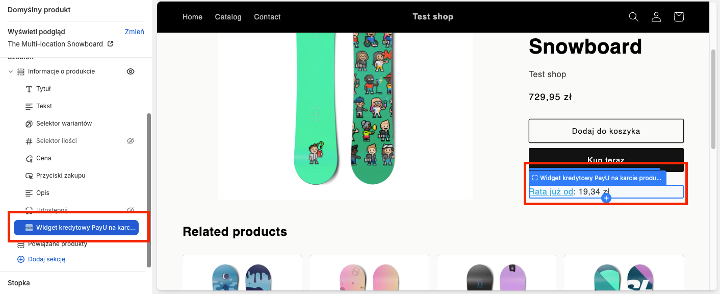 edytor szablonów shopify