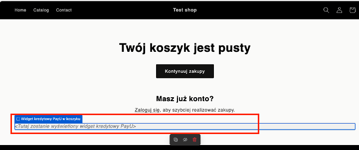 strona koszyka